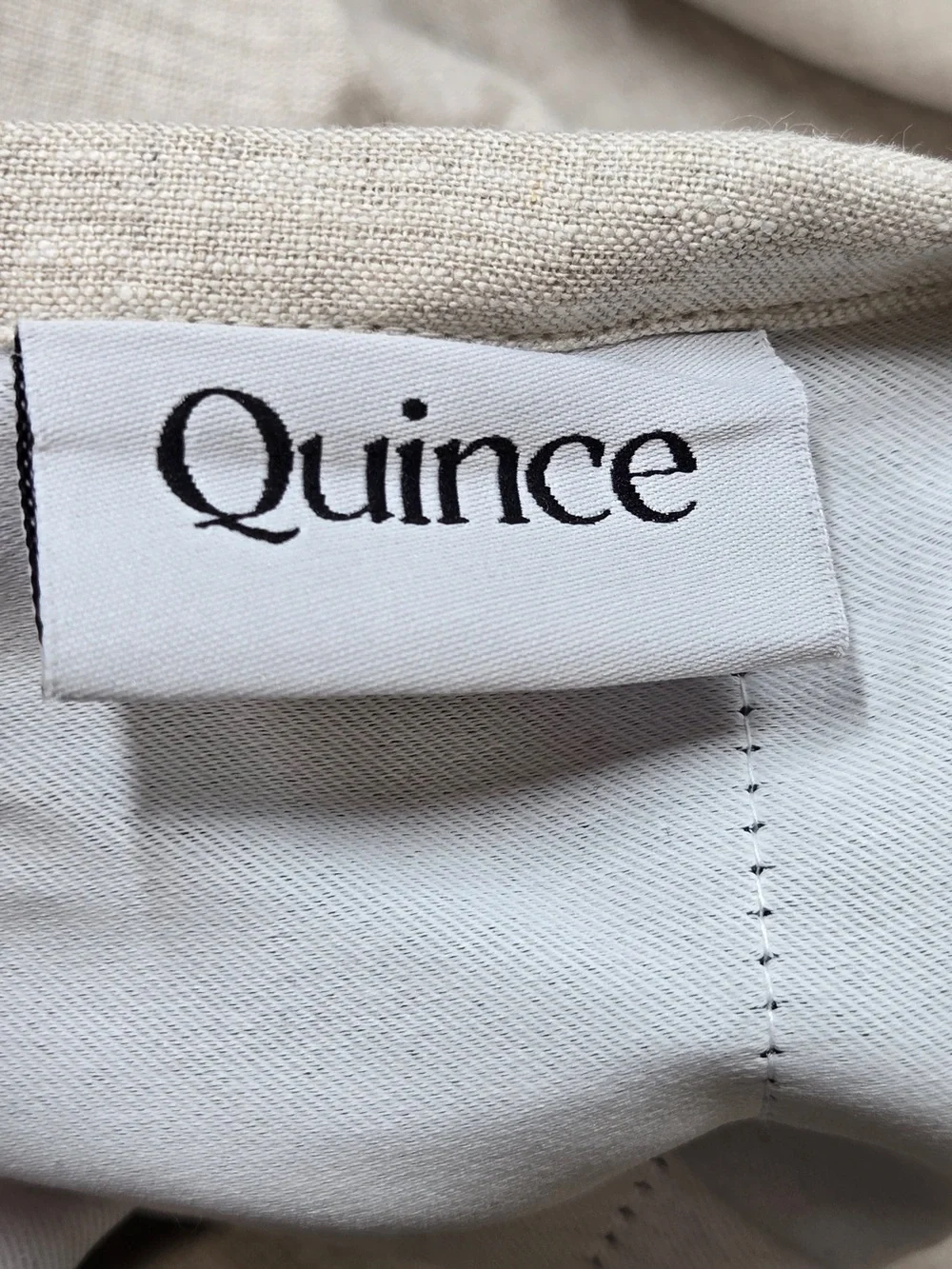 NWOT QUINCE Set Of 2 48x84 European Linen True Blackout Curtains Flax 9969